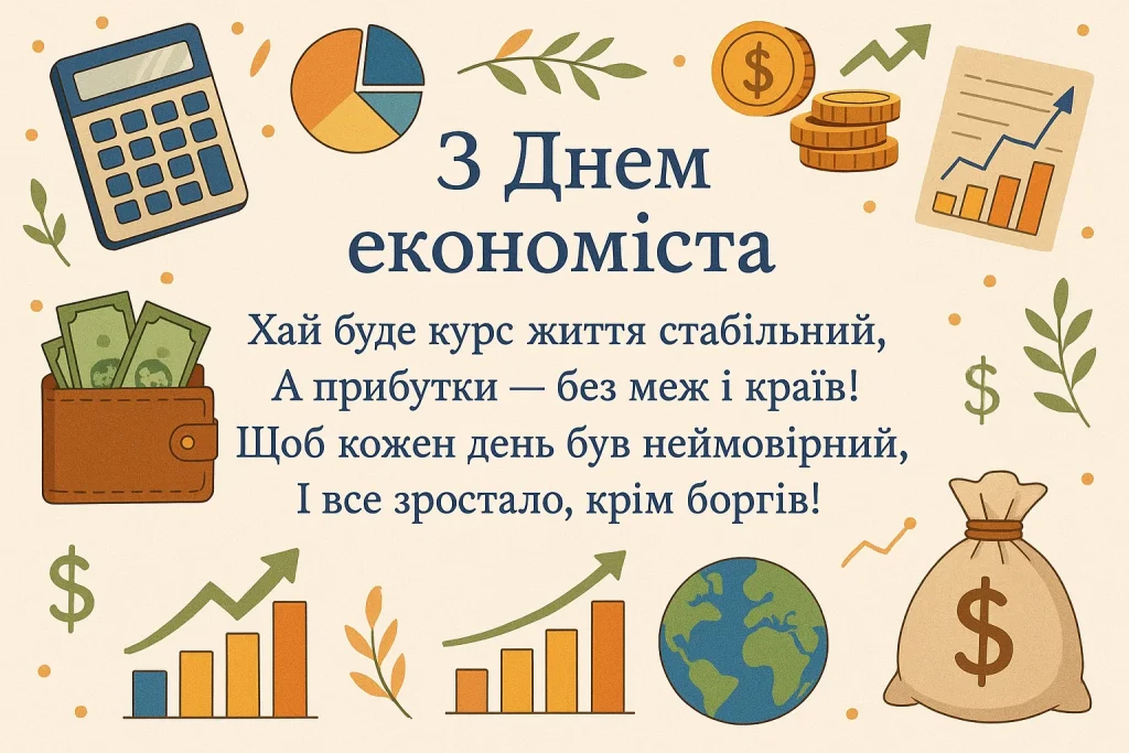Картинки та привітання з Днем економіста 2025
