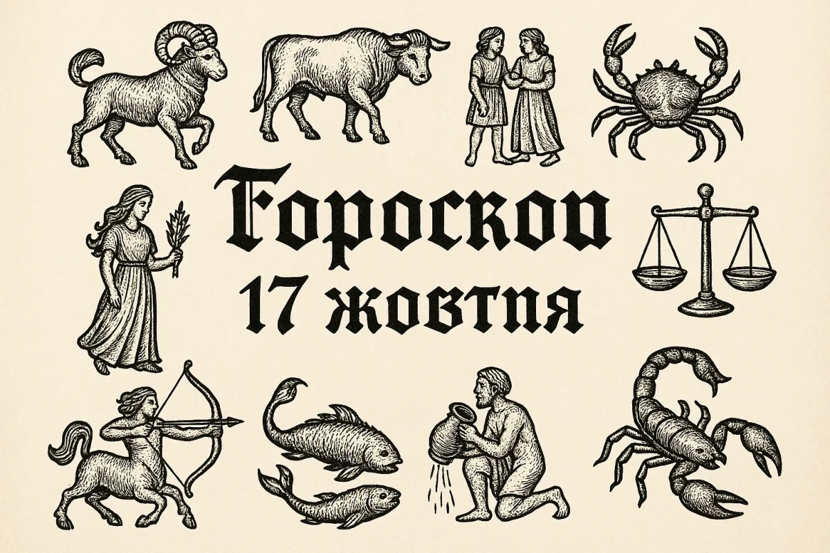 Гороскоп на 17 жовтня 2025 року для кожного знака