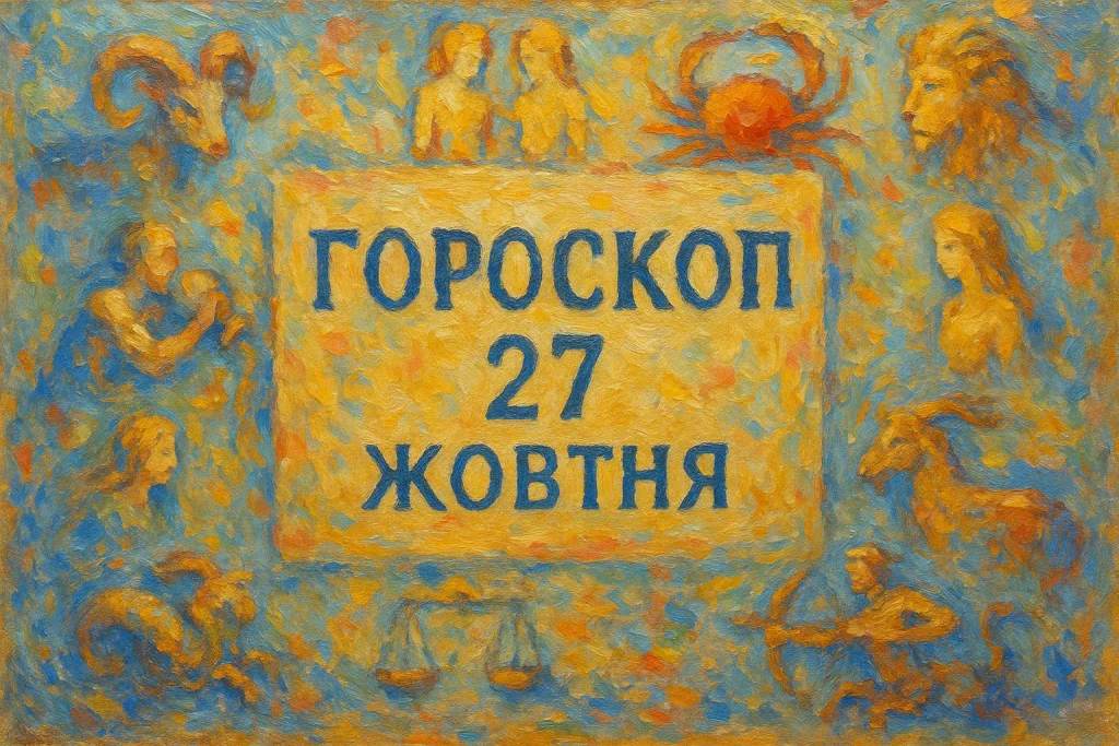 Гороскоп на 27 жовтня 2025 року для всіх знаків зодіаку: день натхнення Гороскоп на 27 жовтня: день змін і нових рішень