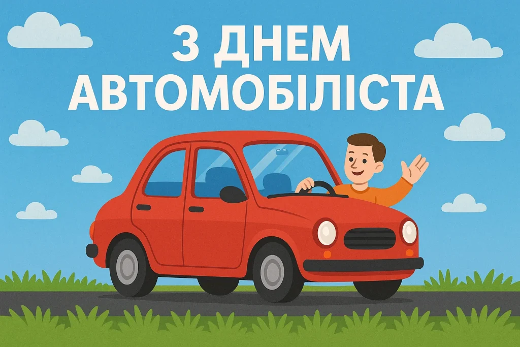Картинки та привітання своїми словами до Дня автомобіліста 2025 Картинки та привітання з Днем автомобіліста 2025