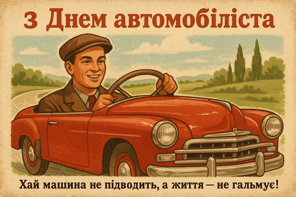 Картинки та привітання з Днем автомобіліста 2025
