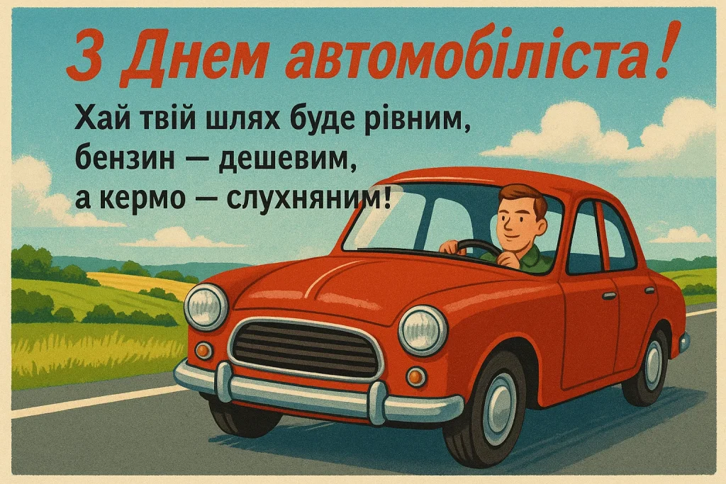 Картинки та привітання з Днем автомобіліста 2025