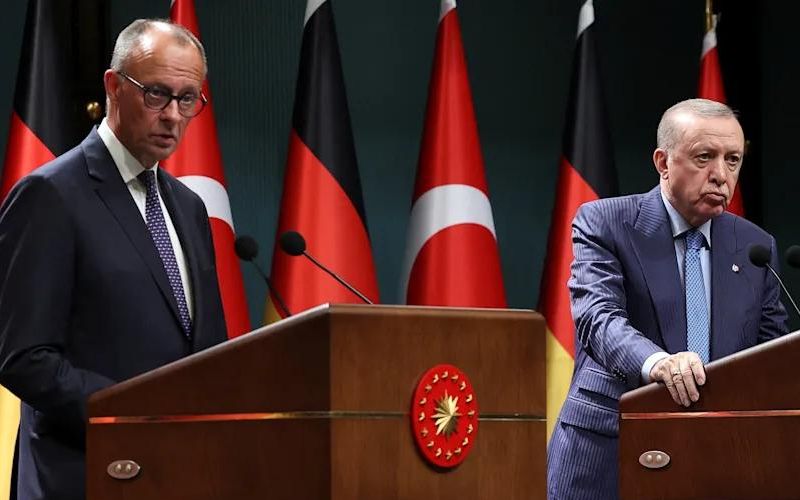 Конфлікт Мерца й Ердогана в Анкарі: як позиції розійшлися через Газу Суперечка Мерца й Ердогана: що сталося в Анкарі