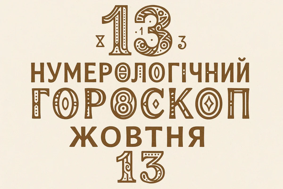 Нумерологічний гороскоп на 13 жовтня 2025 року