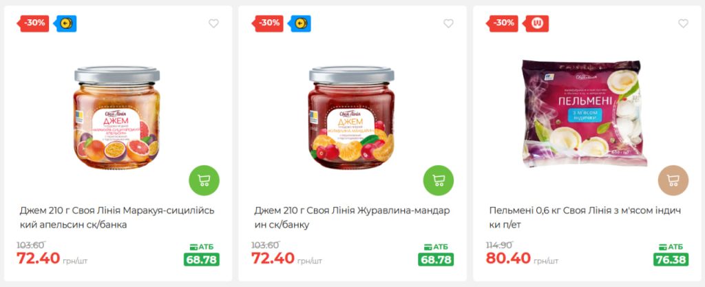 Акції в АТБ: знижки та додаткові бонуси