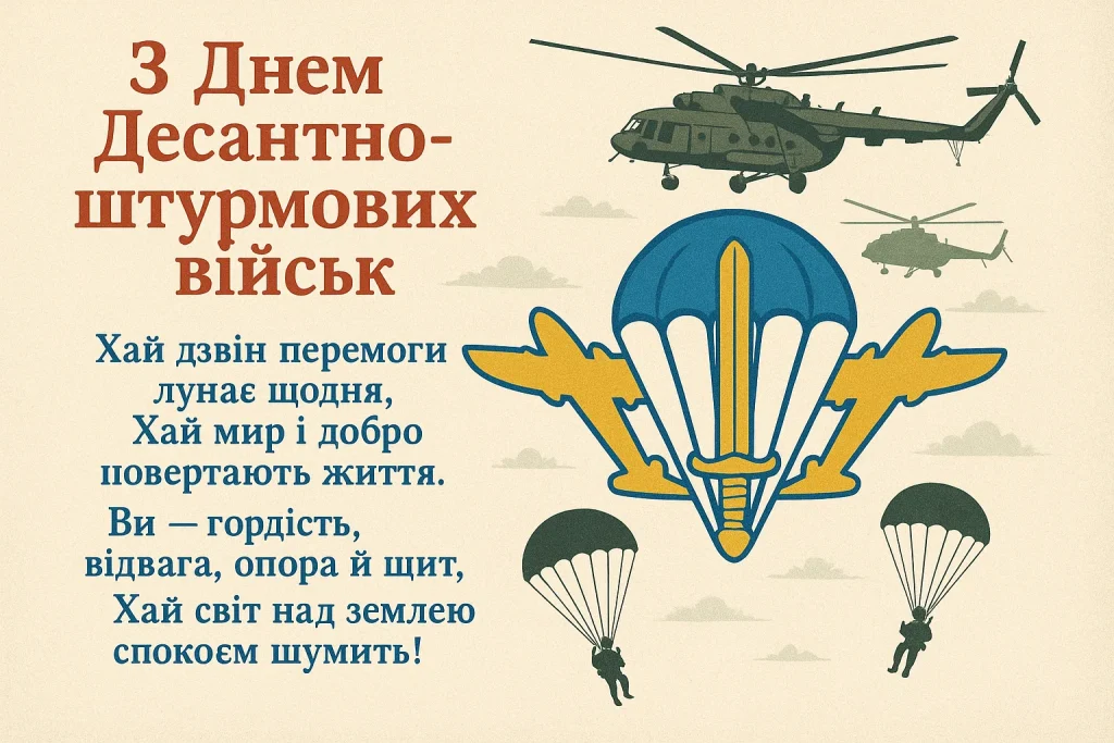 День Десантно-штурмових військ України: привітання