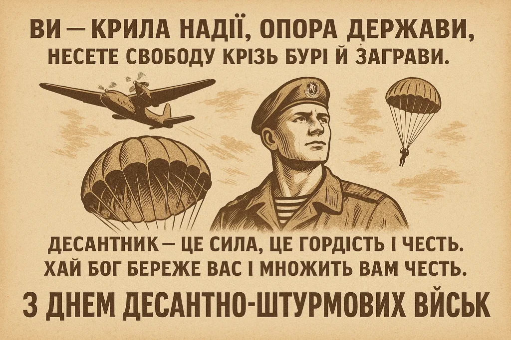 День Десантно-штурмових військ України: привітання