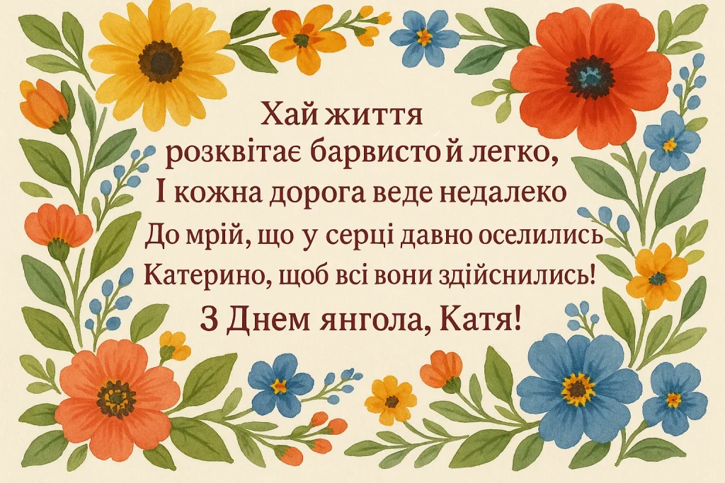 Іменини День ангела Катерини 2025