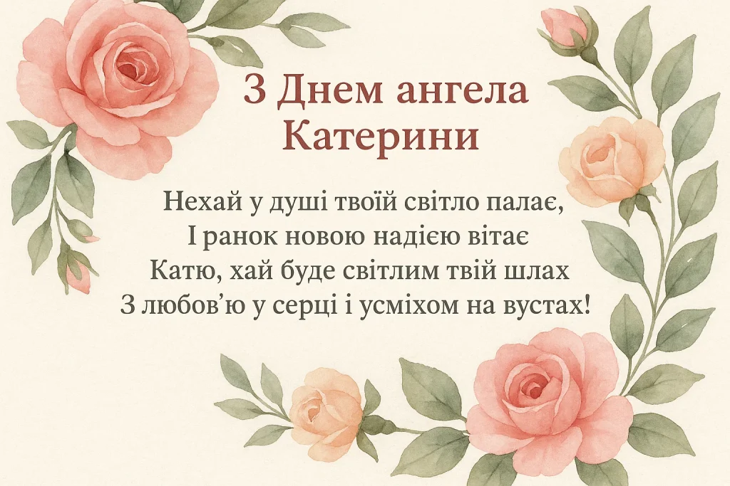 Іменини День ангела Катерини 2025