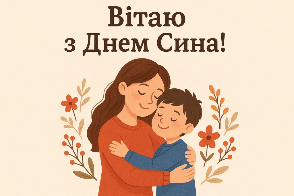 Картинки й красиві привітання з Днем сина 2025