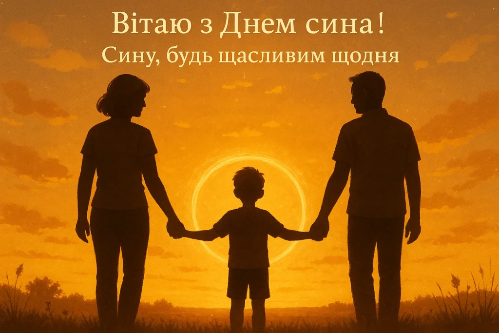 Картинки й красиві привітання з Днем сина 2025