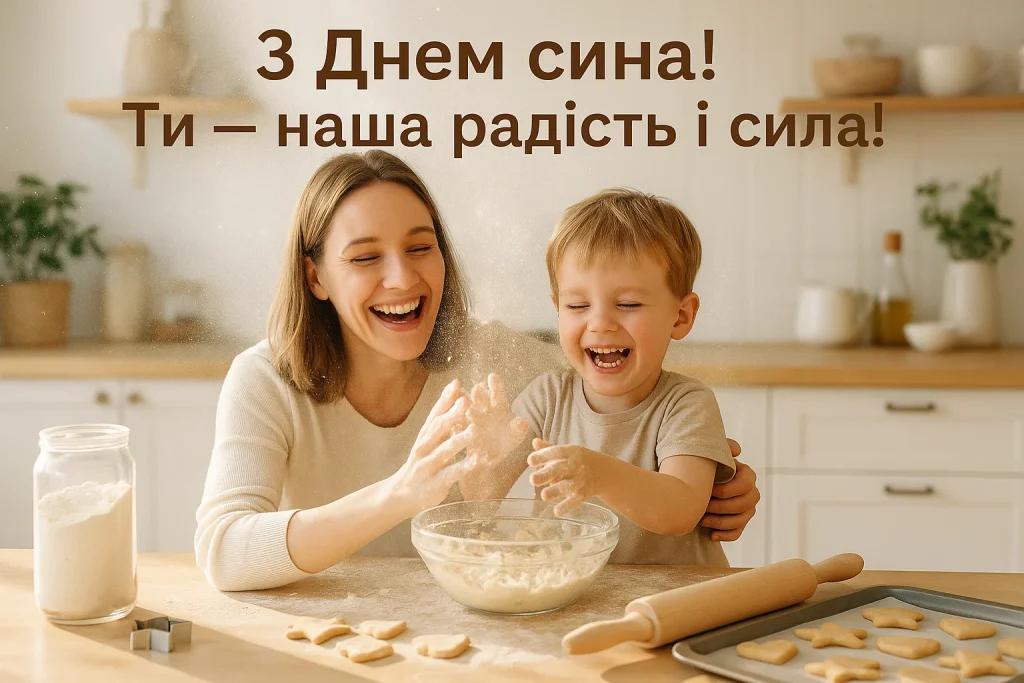 Картинки й красиві привітання з Днем сина 2025