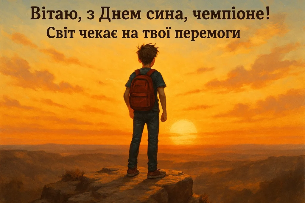 Картинки й красиві привітання з Днем сина 2025