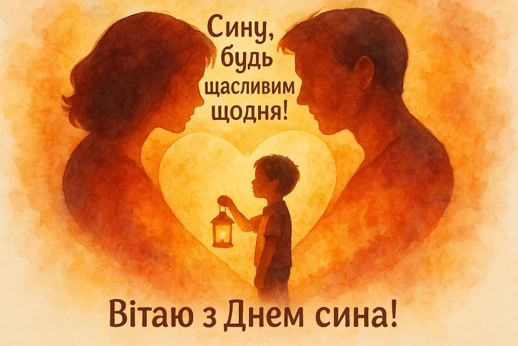 Картинки й красиві привітання з Днем сина 2025