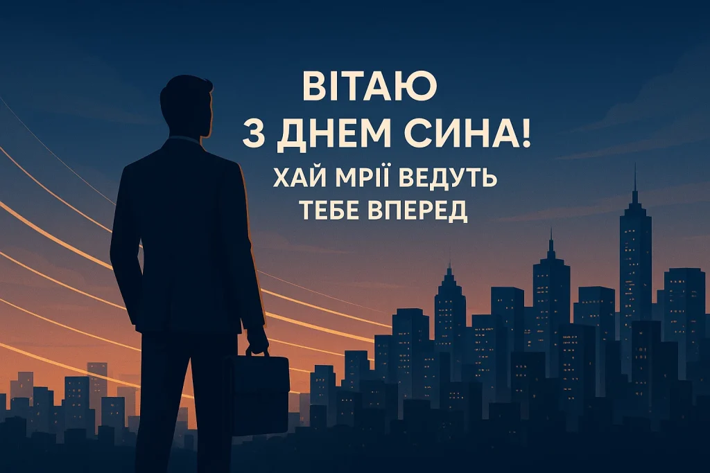 Картинки й красиві привітання з Днем сина 2025