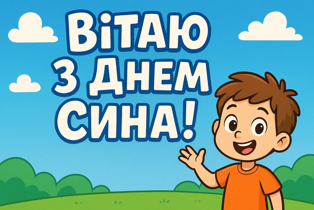Картинки й красиві привітання з Днем сина 2025