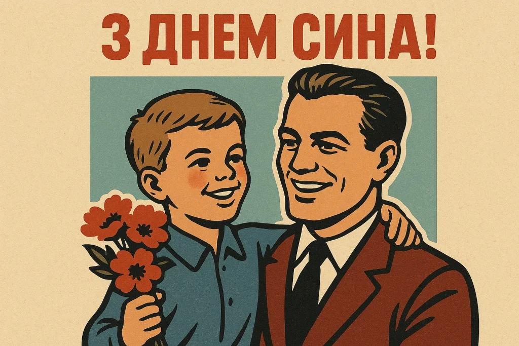 Картинки й красиві привітання з Днем сина 2024