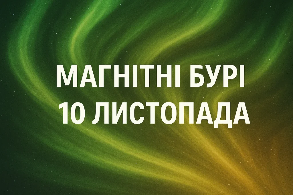 Магнітні бурі в Україні 10 листопада: що варто знати