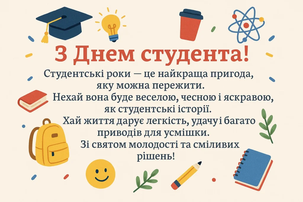 Картинки і привітання з Днем студента: найкраща добірка