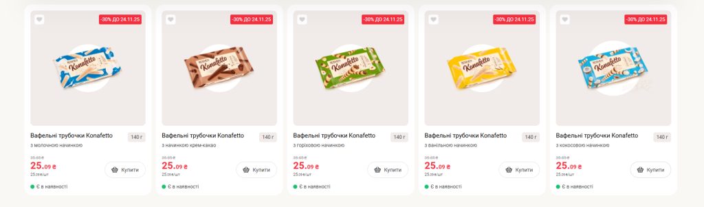 Нові знижки у фірмових магазинах ROSHEN: в яких категоріях варто шукати вигідні пропозиції