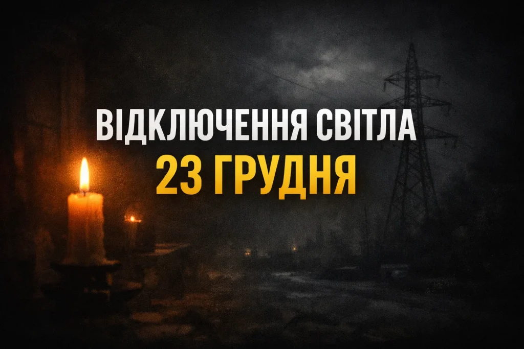 Відключення світла 23 грудня на Харківщині: графіки