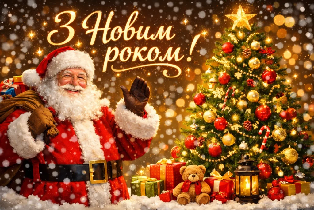 Картинки й красиві привітання з Новим роком 2026