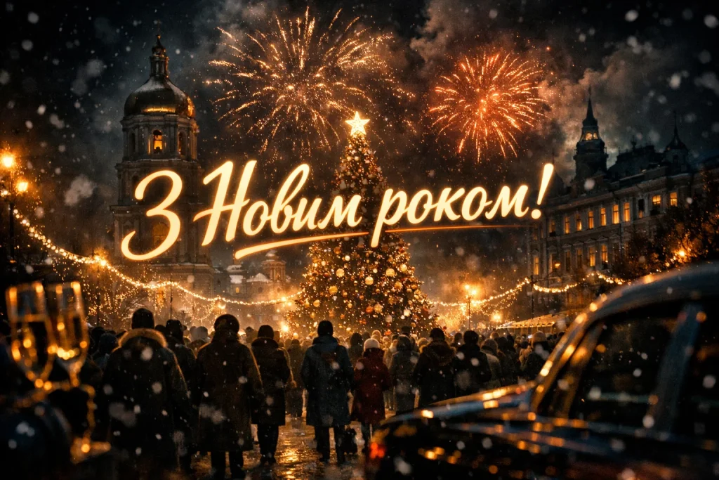 Картинки й красиві привітання з Новим роком 2026