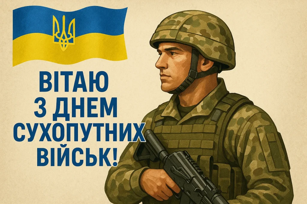 Привітання й картинки до Дня Сухопутних військ України