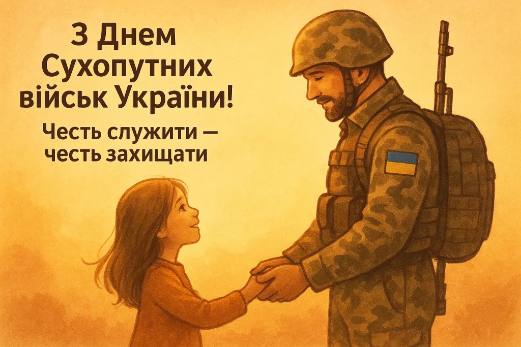 Привітання й картинки до Дня Сухопутних військ України