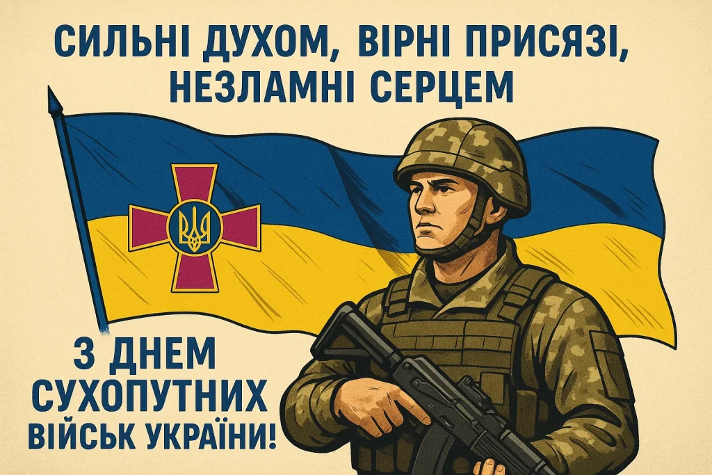 Привітання й картинки до Дня Сухопутних військ України