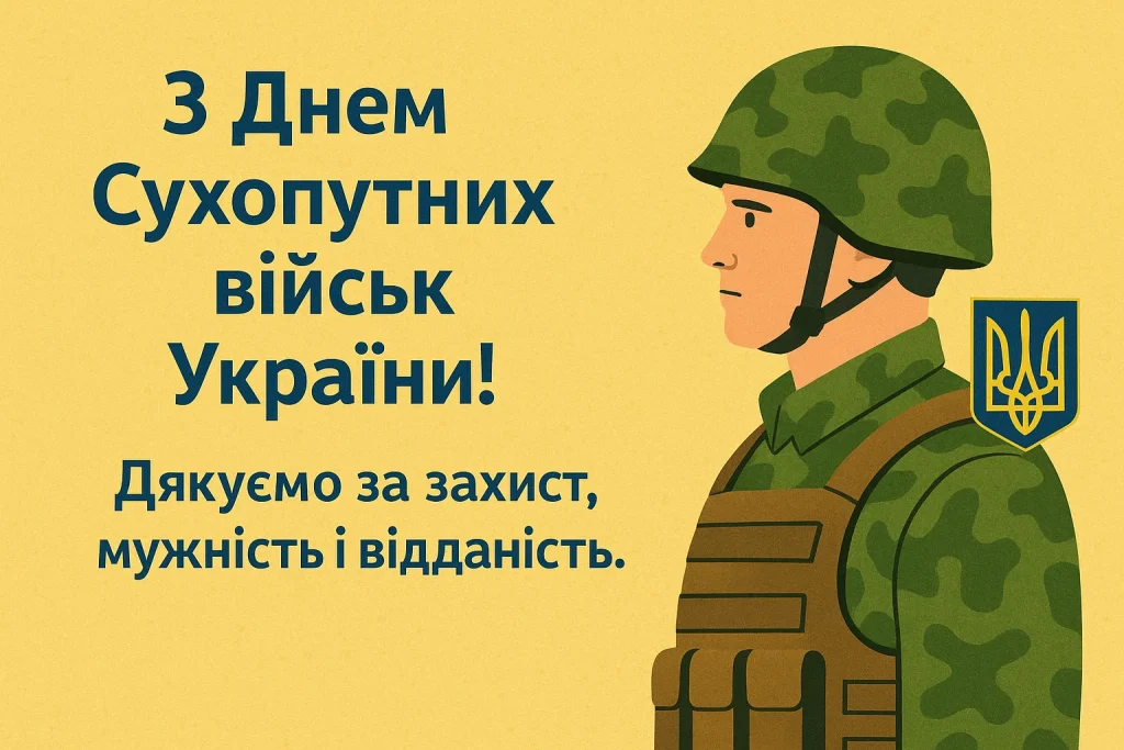 Привітання й картинки до Дня Сухопутних військ України