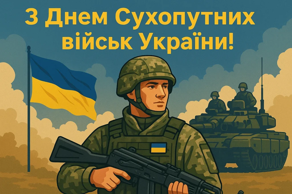Привітання й картинки до Дня Сухопутних військ України