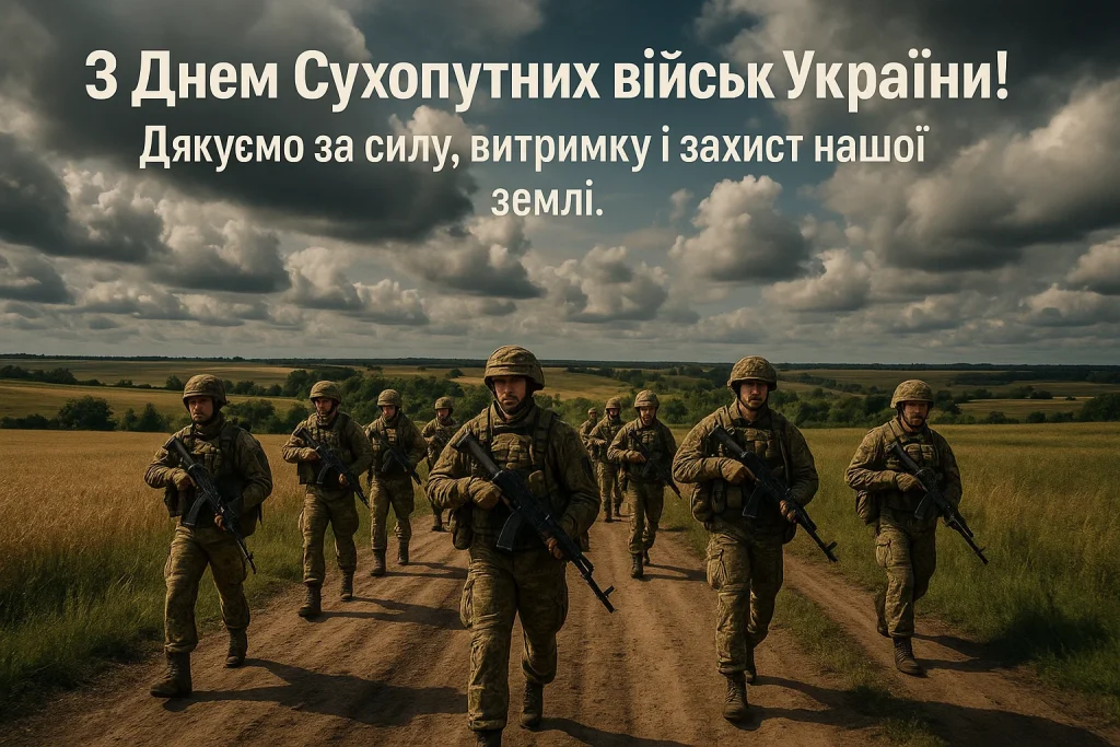 Привітання й картинки до Дня Сухопутних військ України