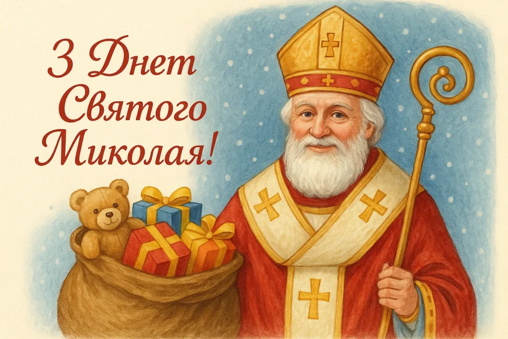Картинки та красиві привітання з Днем Святого Миколая 2025