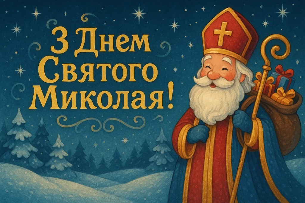 Картинки та красиві привітання з Днем Святого Миколая 2025