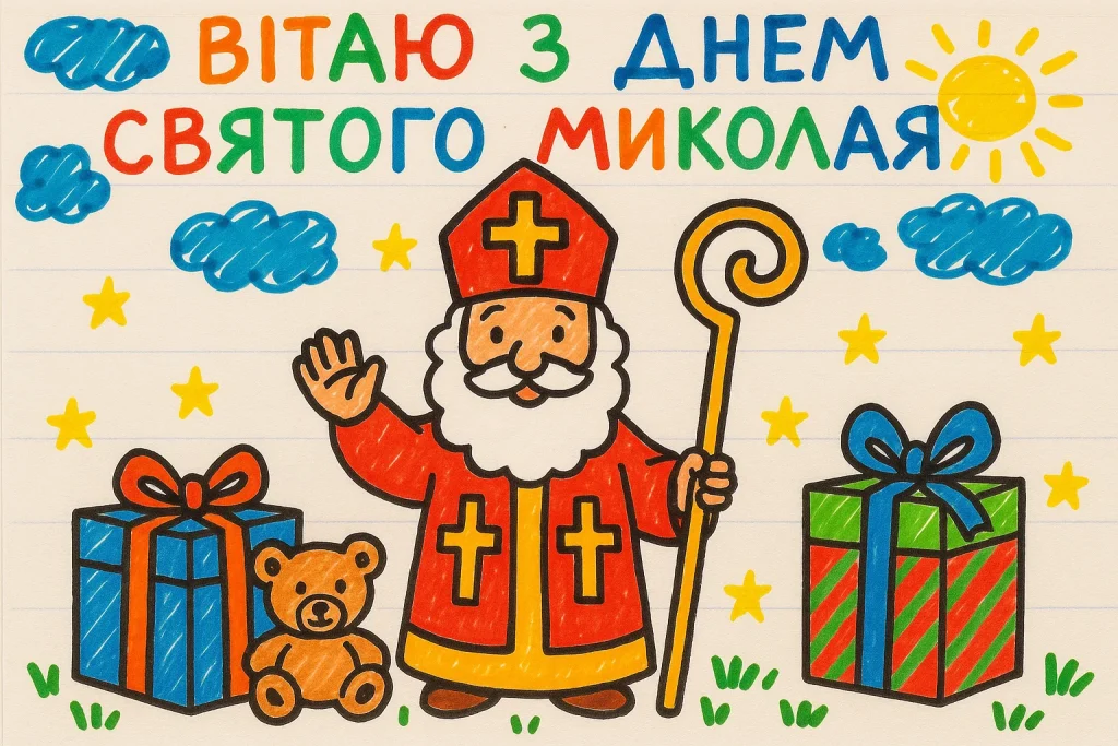 Картинки та красиві привітання з Днем Святого Миколая 2025