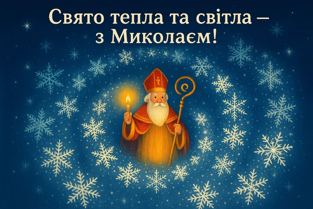 Картинки та красиві привітання з Днем Святого Миколая 2025