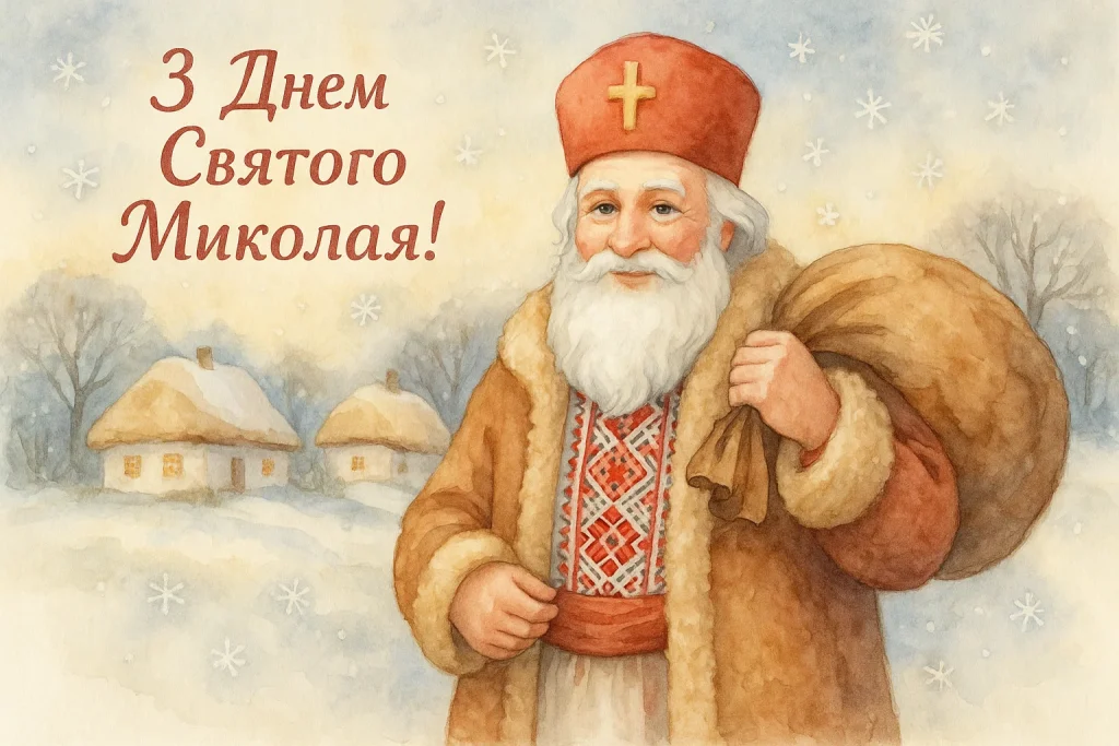 Картинки та красиві привітання з Днем Святого Миколая 2025