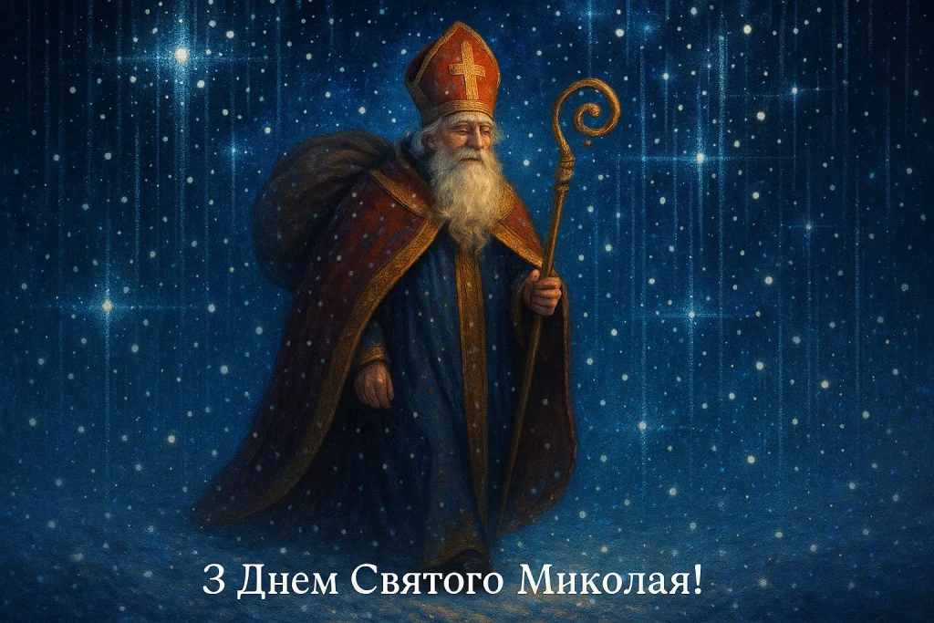 Картинки та красиві привітання з Днем Святого Миколая 2025
