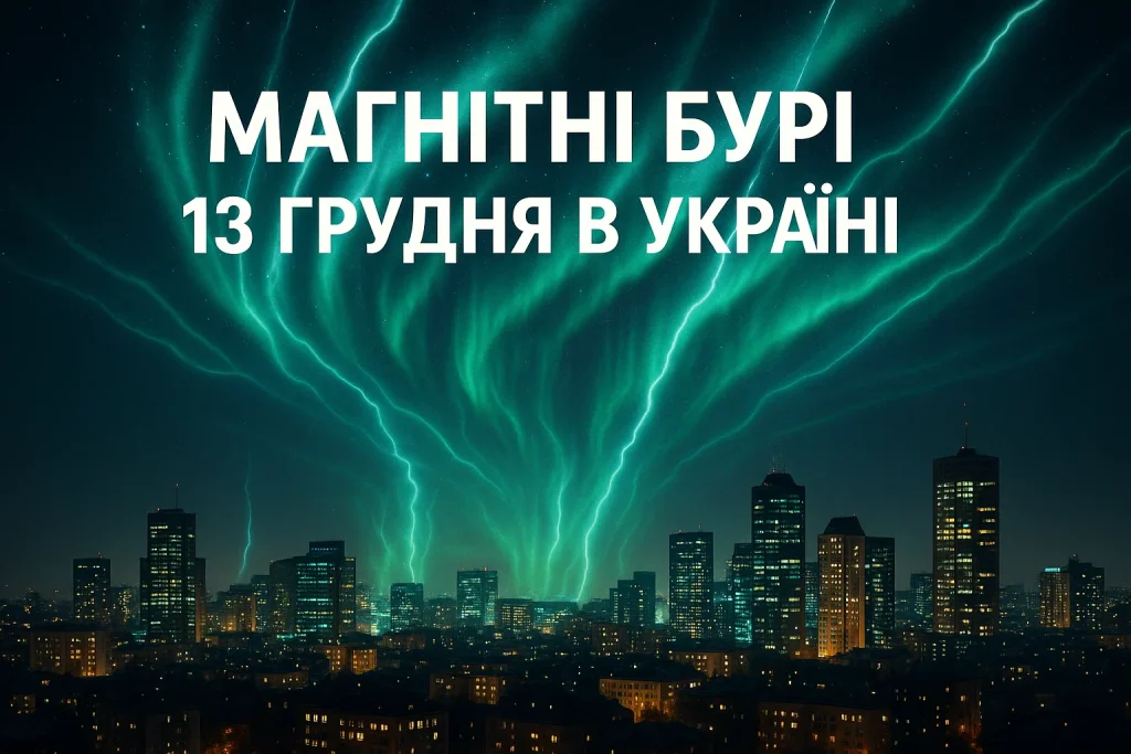 Магнітні бурі 13 грудня в Україні: де буде найважче і чого чекати Магнітні бурі 13 грудня в Україні: прогноз і регіони