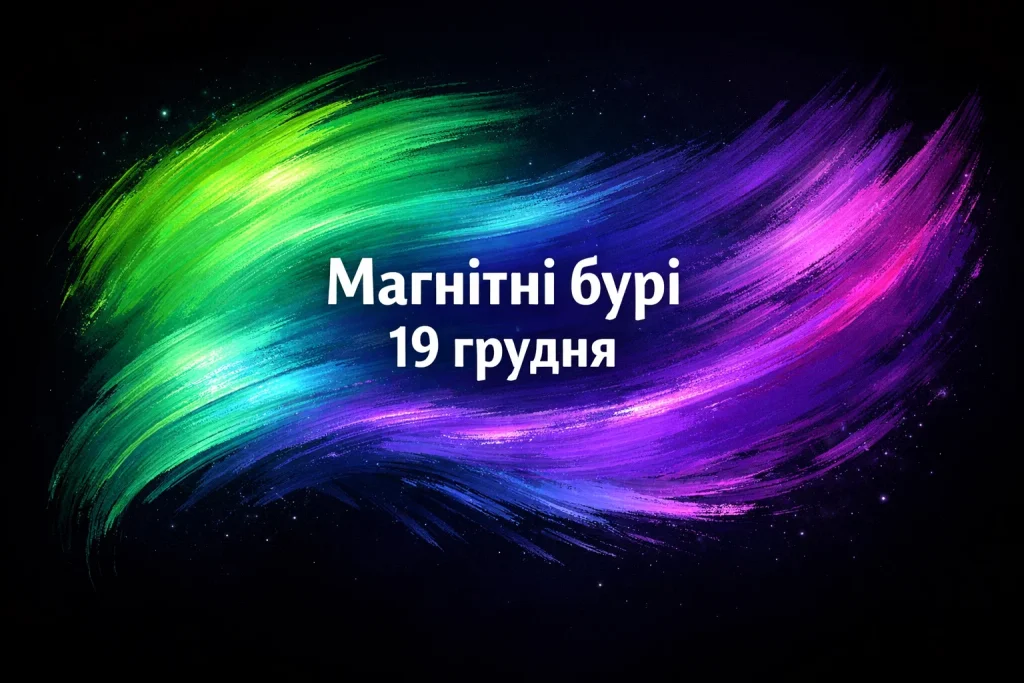 Магнітні бурі 19 грудня в Україні: прогноз і вплив