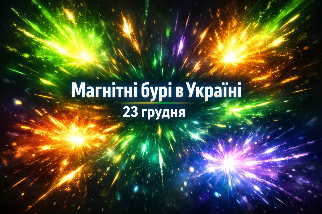 Магнітні бурі 23 грудня в Україні: прогноз і поради