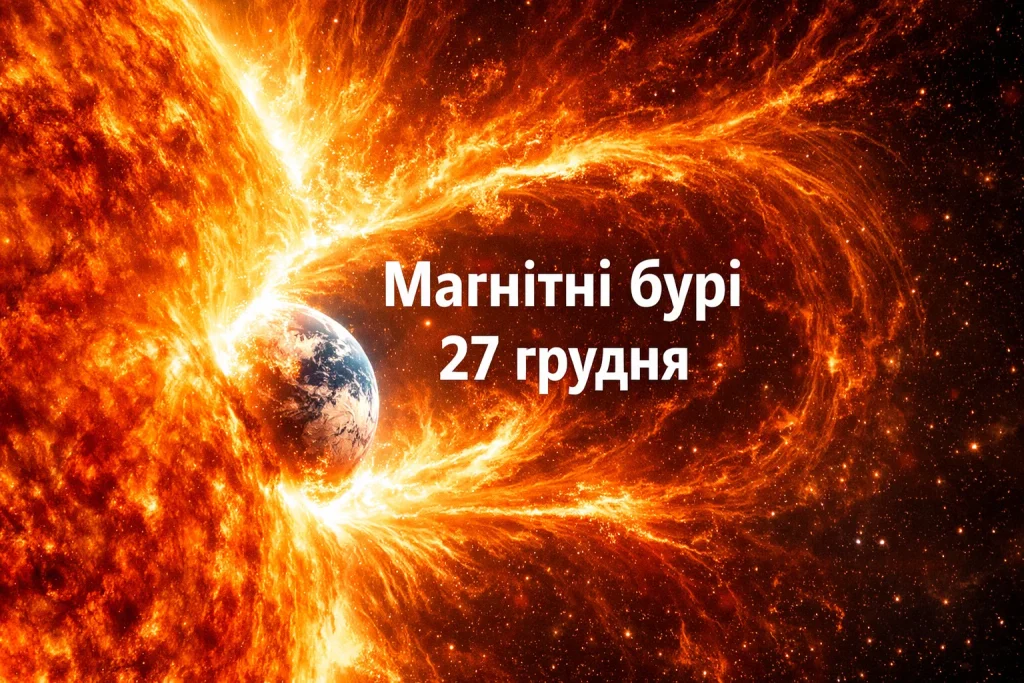Магнітні бурі 27 грудня в Україні: як вплинуть на самопочуття