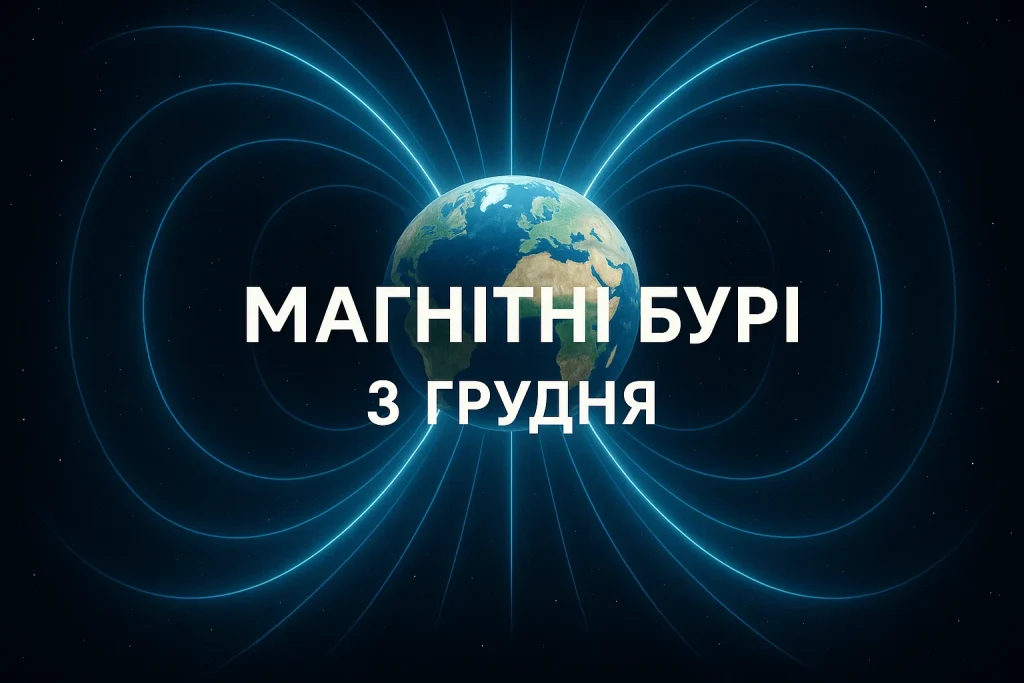 Магнітні бурі 3 грудня в Україні: прогноз і вплив