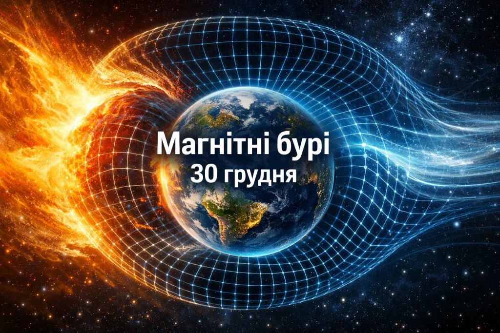 Магнітні бурі 30 грудня: прогноз для України