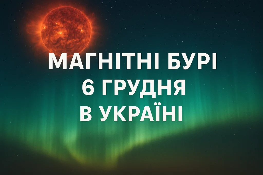 Магнітні бурі 6 грудня: прогноз та вплив в Україні