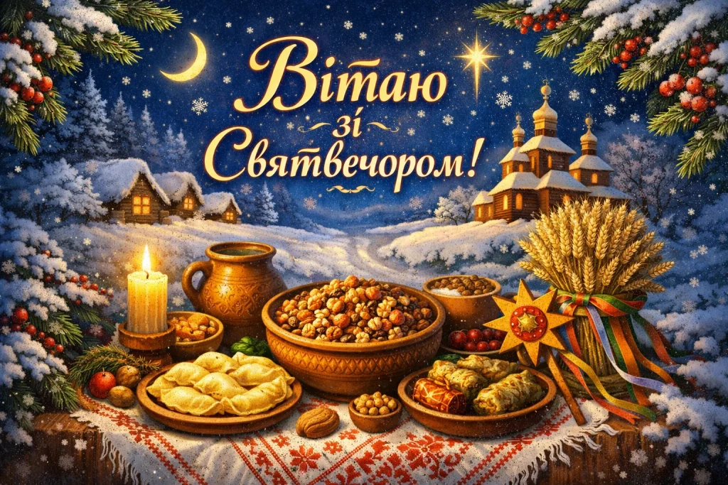 Картинки та красиві привітання зі Святвечором