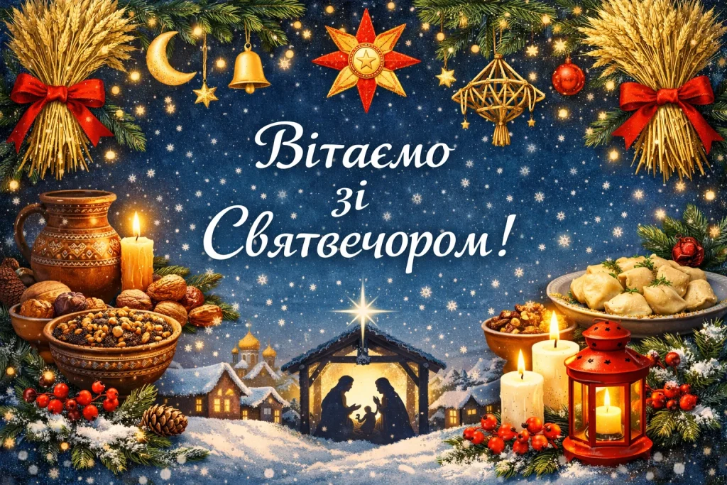 Картинки та красиві привітання зі Святвечором