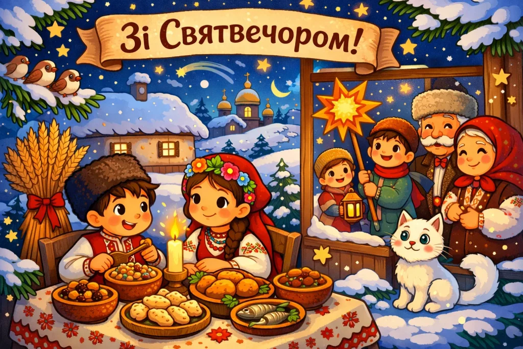 Картинки та красиві привітання зі Святвечором