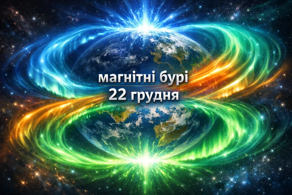 Магнітні бурі 22 грудня в Україні: прогноз і ризики